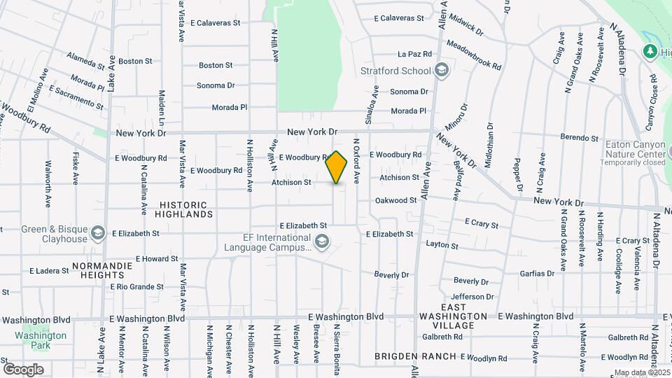 1712 N Sierra Bonita Ave Map and Location Details