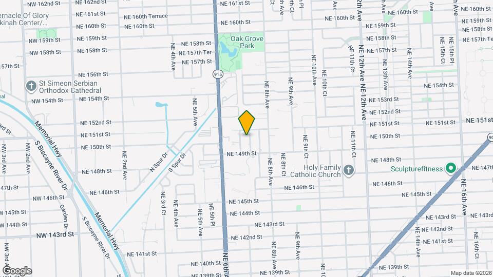 15010 NE 7th Ave Map and Location Details