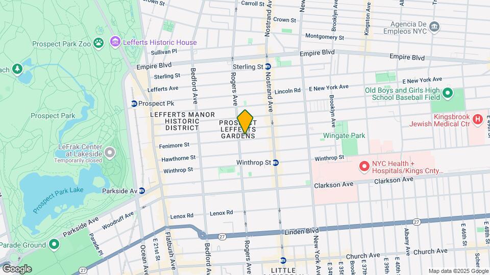 289 Fenimore St Map and Location Details
