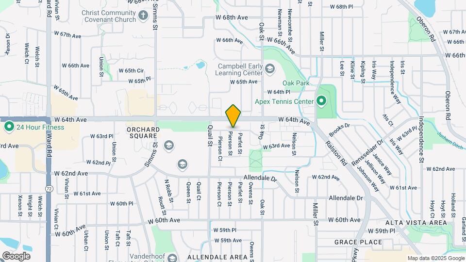 13501 W 65th Ave Map and Location Details