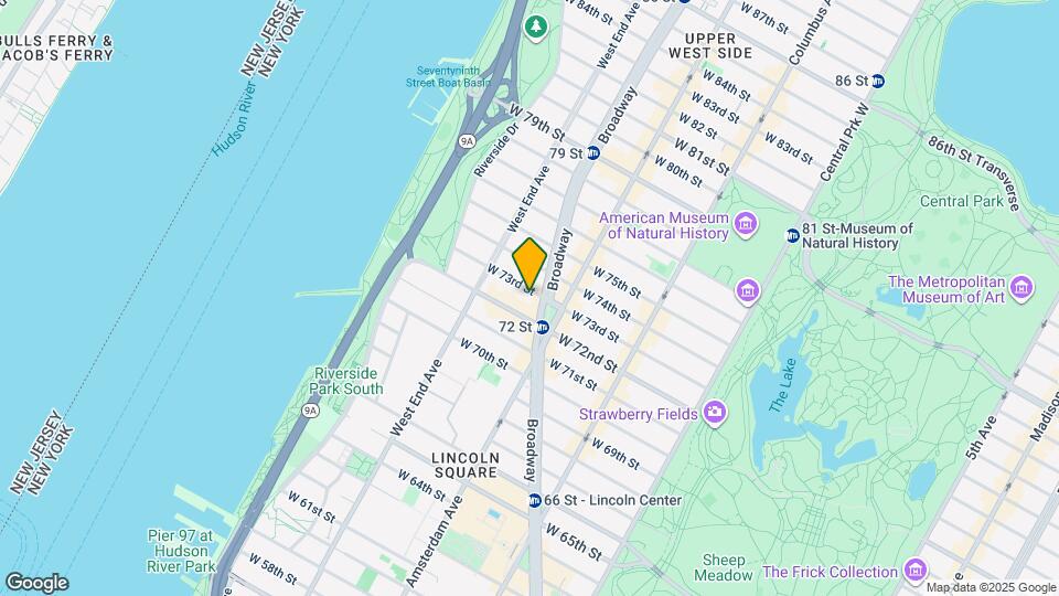 234 W 73rd St Map and Location Details