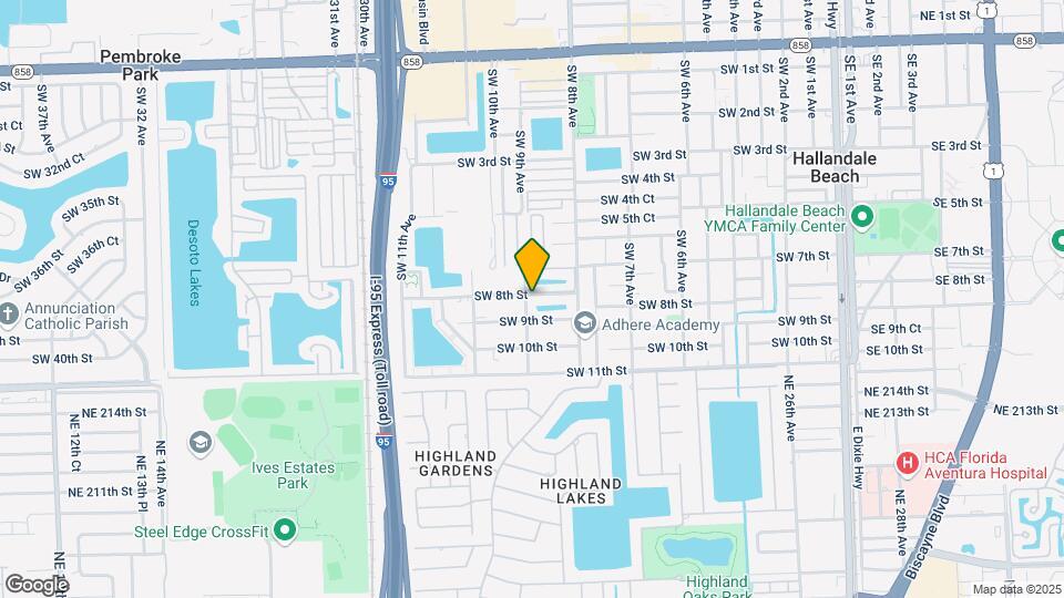 851 SW 8th St-Unit -853 Map and Location Details