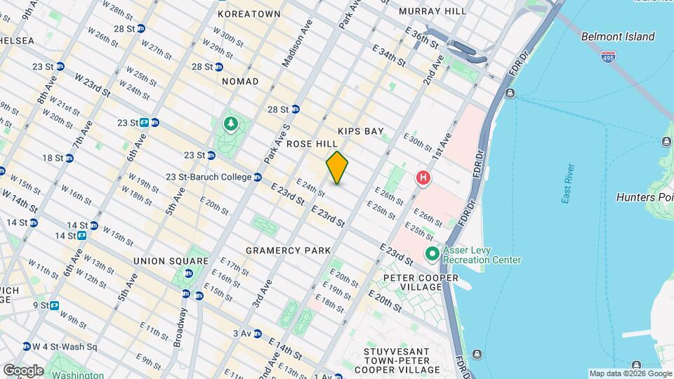 212 E 25th St-Unit -#EL Map and Location Details