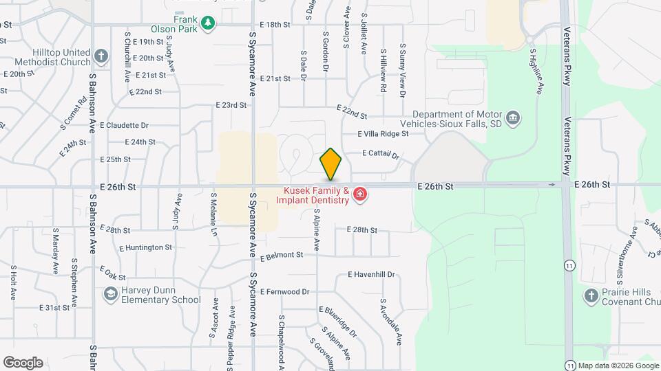 Hillview Apartments Map and Location Details