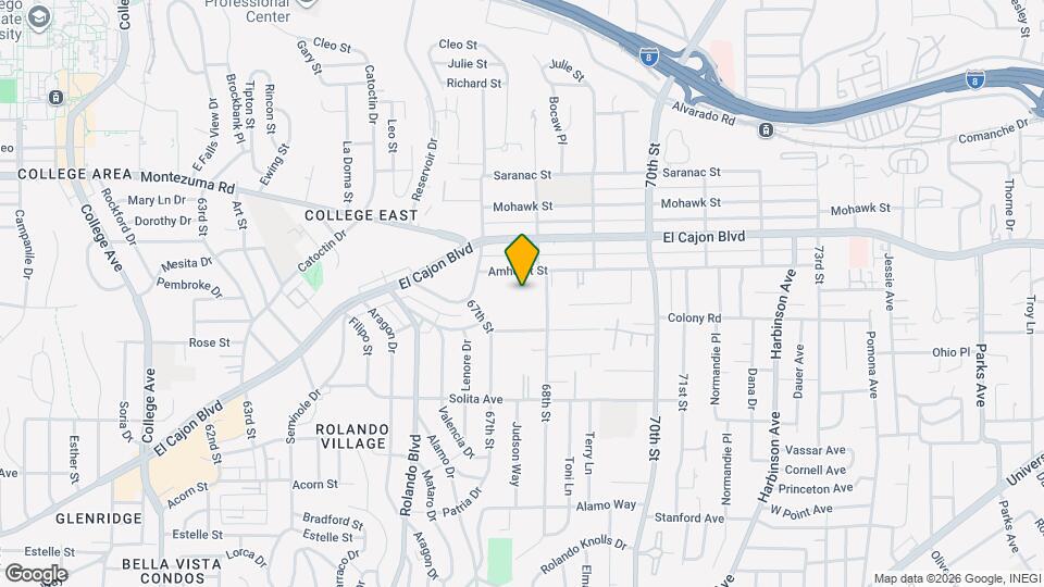 6767 Amherst St Map and Location Details