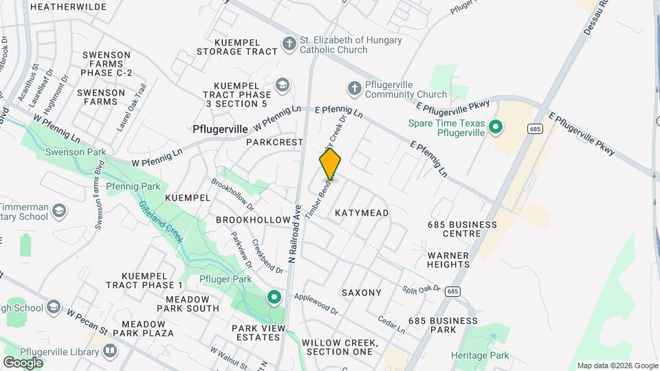1215 Timber Bend Dr Map and Location Details