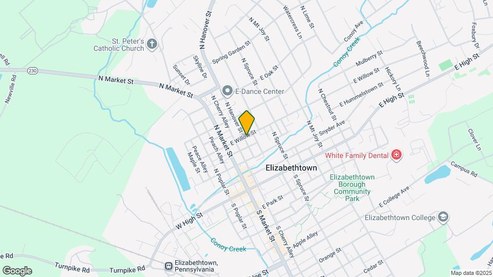 165 N Hanover St Map and Location Details