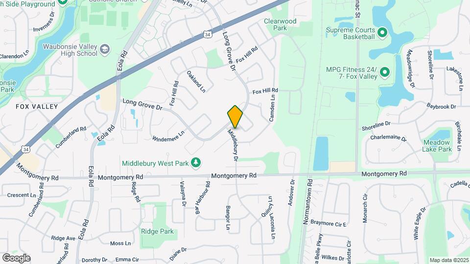 1160 Middlebury Dr Map and Location Details