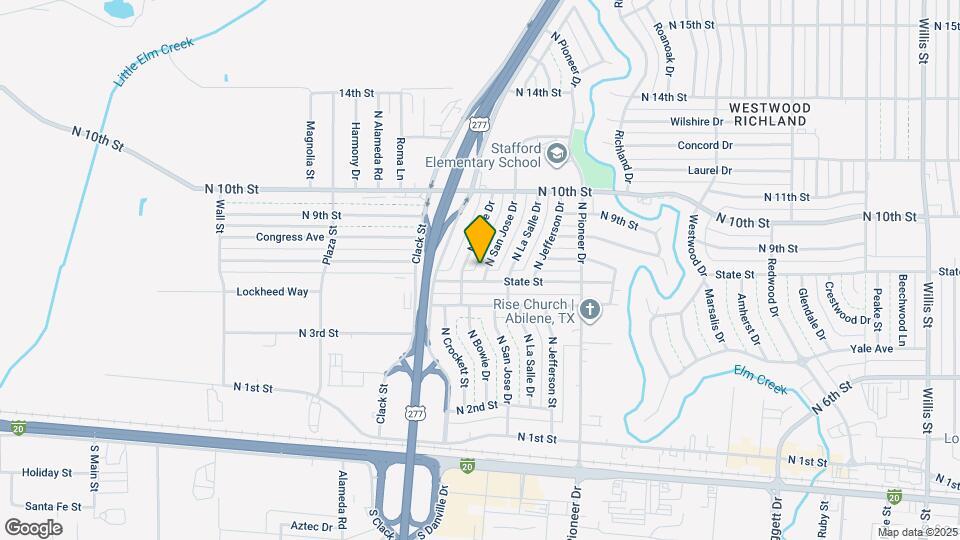 858 N San Jose Dr Map and Location Details