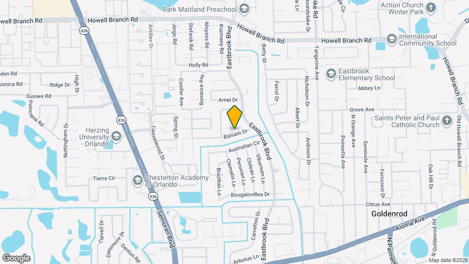 3465 Balsam Dr Map and Location Details