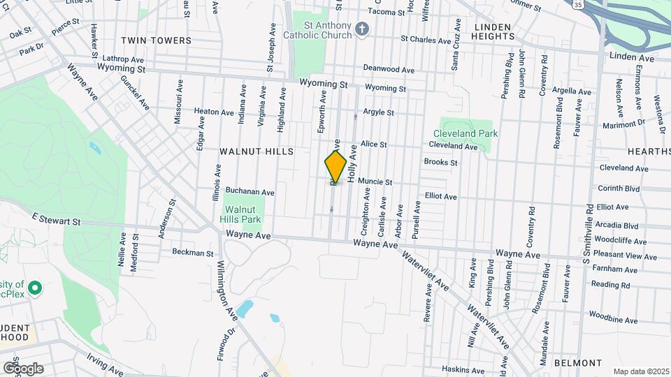 1314 Phillips Ave Mapa y Detalles de la Ubicación