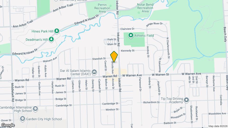 7410 Arcola St Map and Location Details