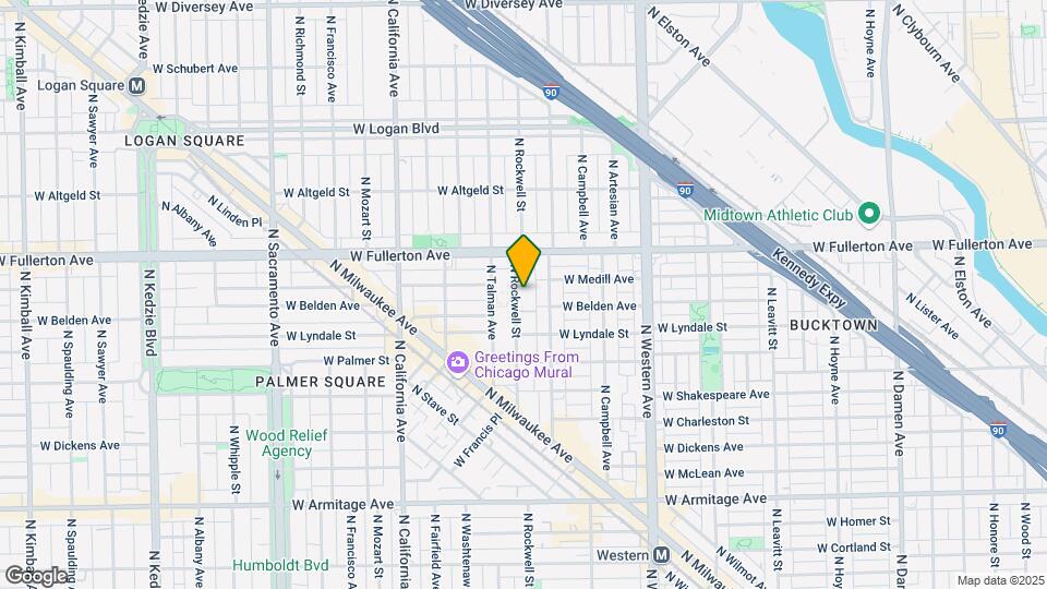 2315 N Rockwell St, Unit 3A Map and Location Details