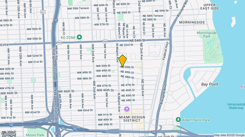 38 NE 50th St Map and Location Details