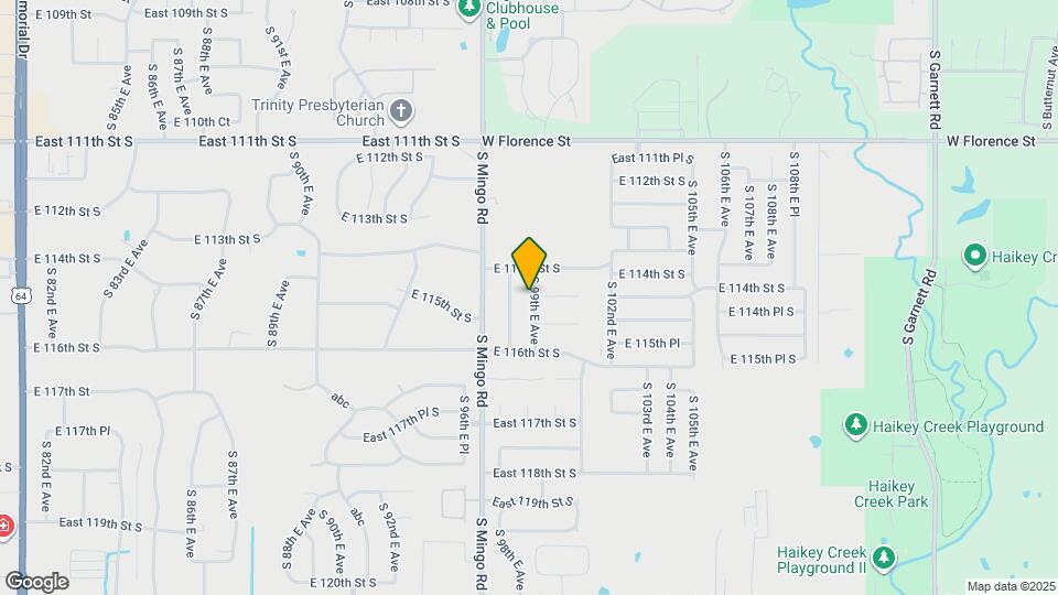 11430 S 99th E Ave Map and Location Details