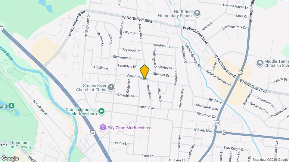 1619 Jones Blvd Mapa y Detalles de la Ubicación