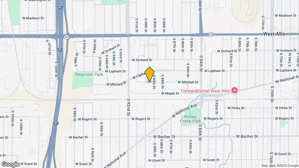 8917 W Mitchell St Map and Location Details