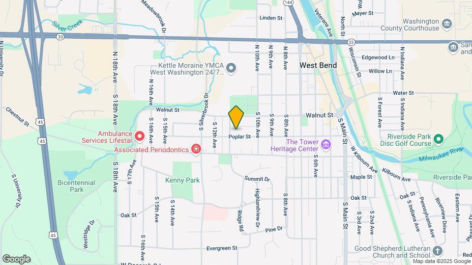 1066 Poplar St, Unit 1066A Poplar Street Mapa y Detalles de la Ubicación