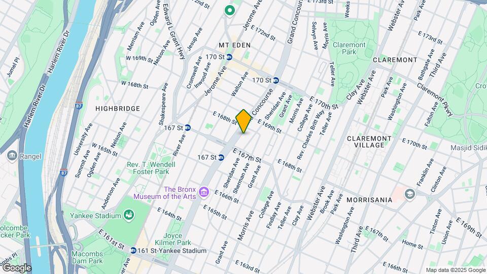 1236 Grand Concourse Map and Location Details