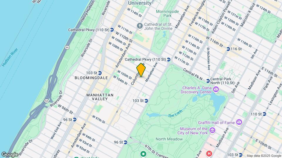 62 W 106th St Map and Location Details