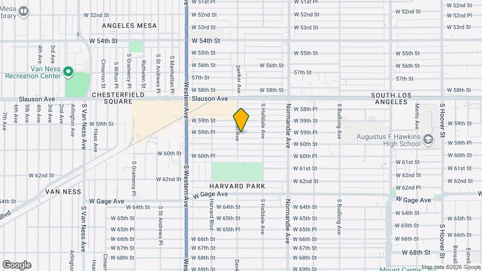 1550 1/2 West 59th Place Map and Location Details