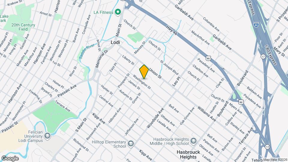 133 Washington St, Unit Unit 1 Map and Location Details