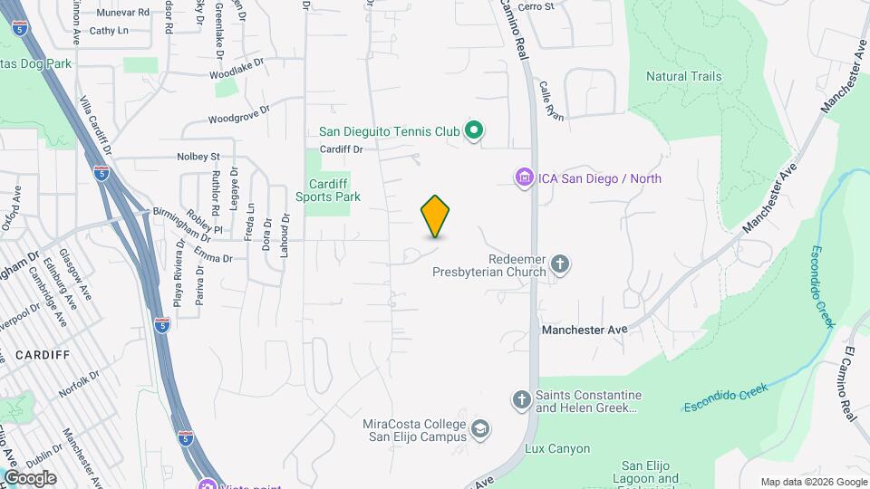 1827 Crest Dr Map and Location Details