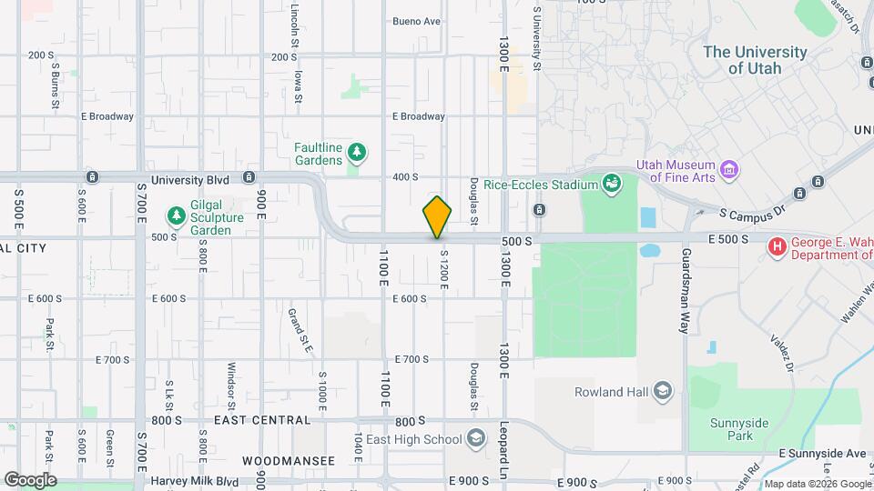 502 S 1200 E, Unit 502up Map and Location Details