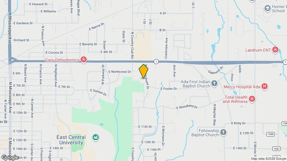 525 N Crown Point Dr Map and Location Details