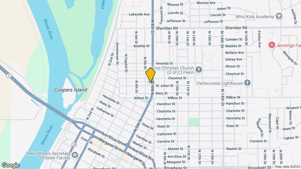 1101 N 8th St Mapa y Detalles de la Ubicación