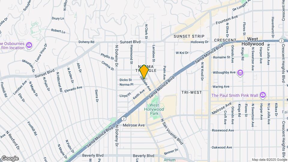 857 Hilldale Ave Map and Location Details