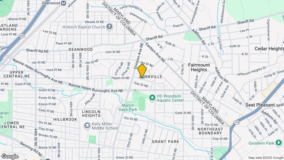 5337 Hayes St NE Map and Location Details