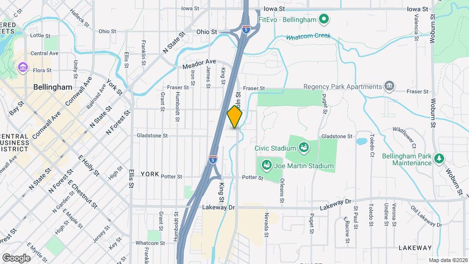 1503 Lincoln St Map and Location Details