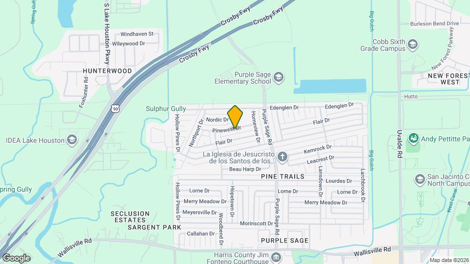 14238 Pinewest Dr Map and Location Details