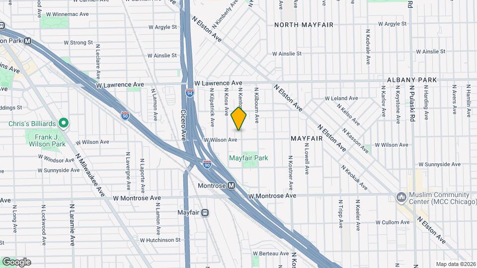 4608 N Kenton Ave Mapa y Detalles de la Ubicación