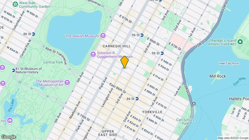 141 East 89th Street Map and Location Details