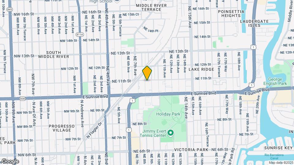 1040 NE 8th Ave Mapa y Detalles de la Ubicación