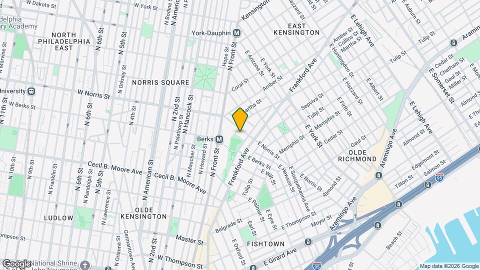 554 E Hewson St Map and Location Details