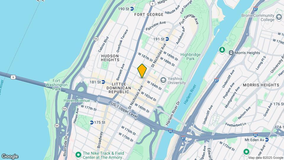 602 W 184th St Map and Location Details