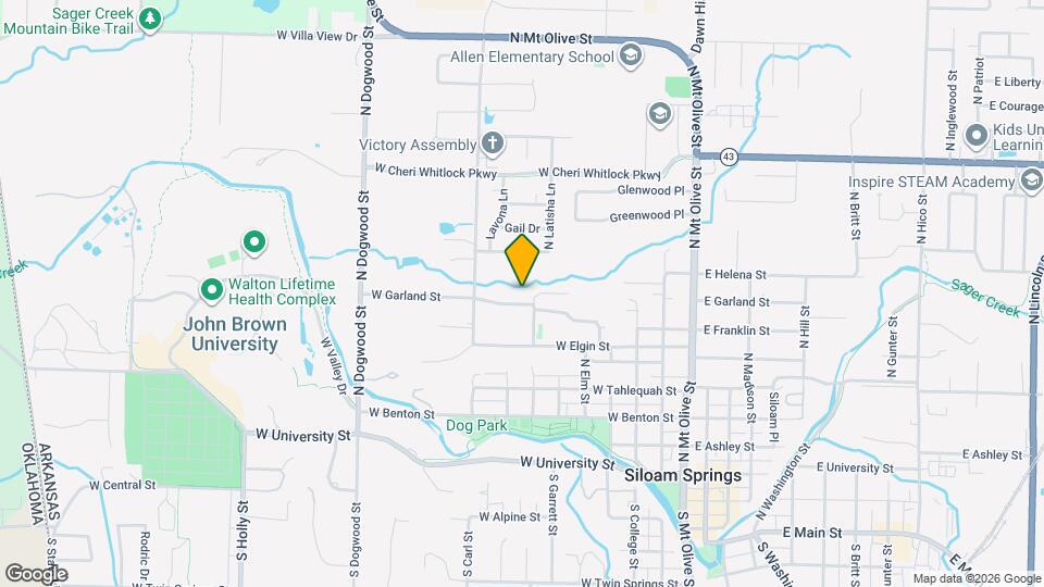 703 W Garland St Map and Location Details