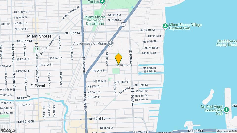 890 NE 90th St Mapa y Detalles de la Ubicación