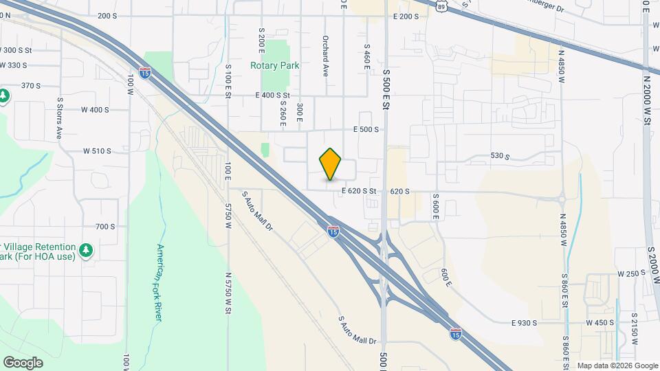 603 E 360 S Map and Location Details