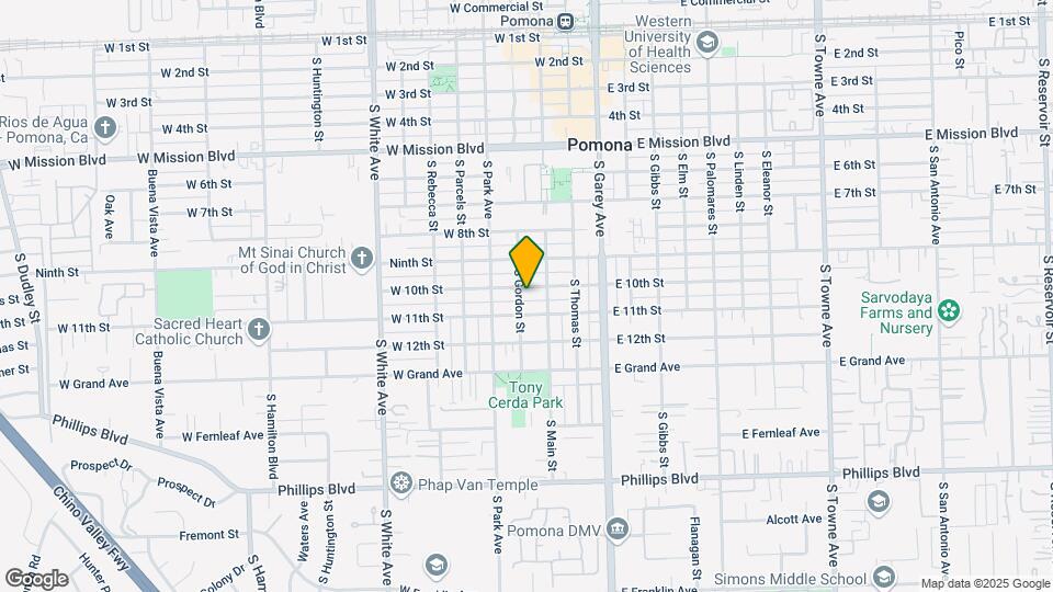 1040 S Gordon St Mapa y Detalles de la Ubicación