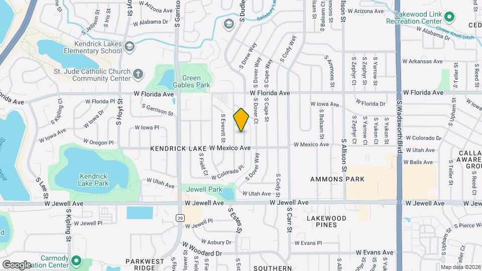 1669 S Dudley Ct Map and Location Details