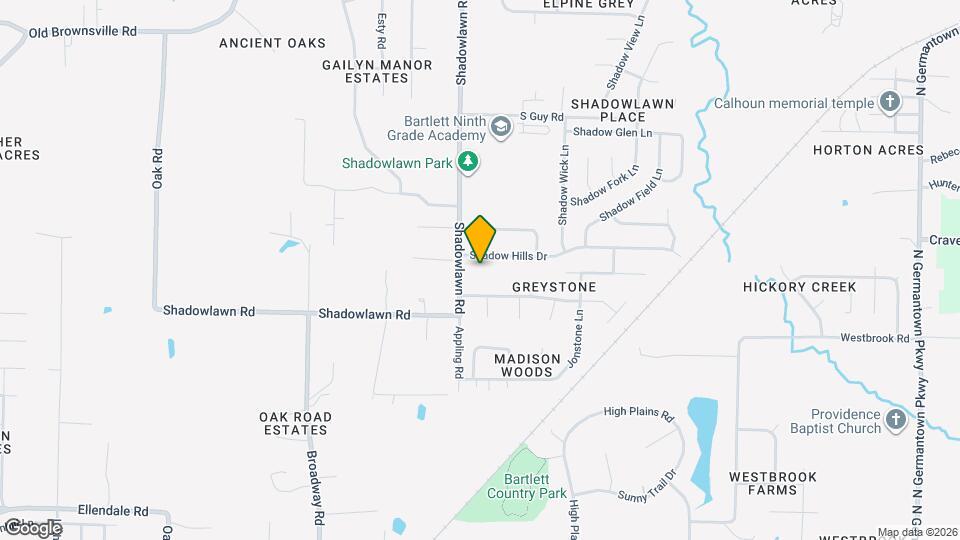 4580 Shadowlawn Rd Map and Location Details