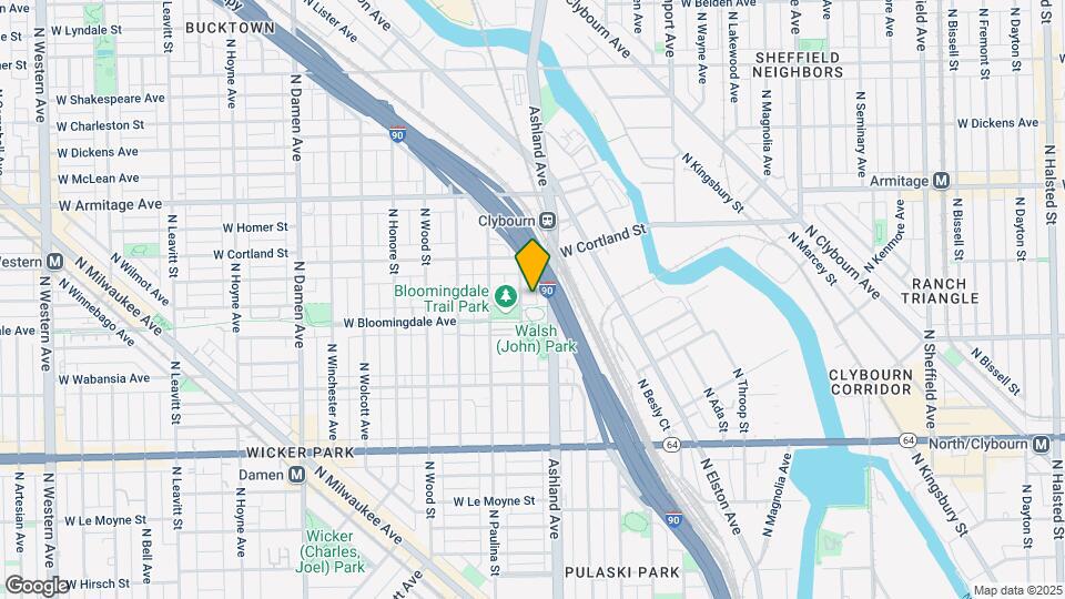 1817 N Marshfield Ave, Unit 1 Map and Location Details