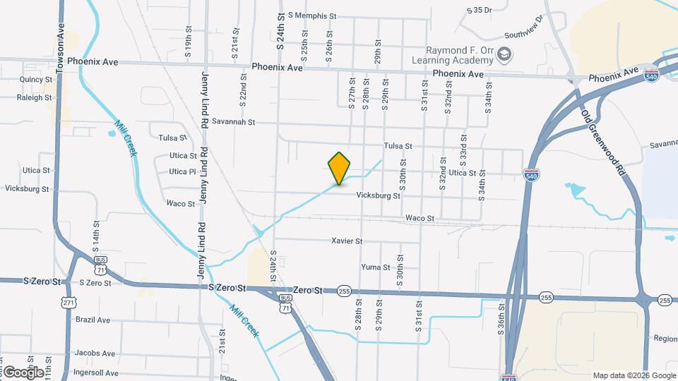 2701 Vicksburg St Mapa y Detalles de la Ubicación