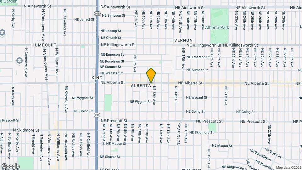 Cascada Alberta Arts District Mapa y Detalles de la Ubicación