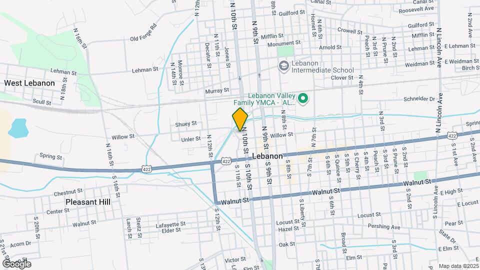 1009 Willow St Map and Location Details