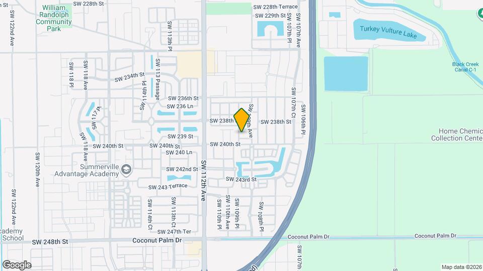 10985 SW 239th Terrace Map and Location Details